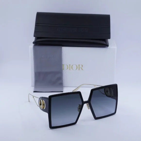 Dior 30MONTAIGNE SU 12A1 Square Sunglasses - Black/Grey Gradient - Picture 7 of 10